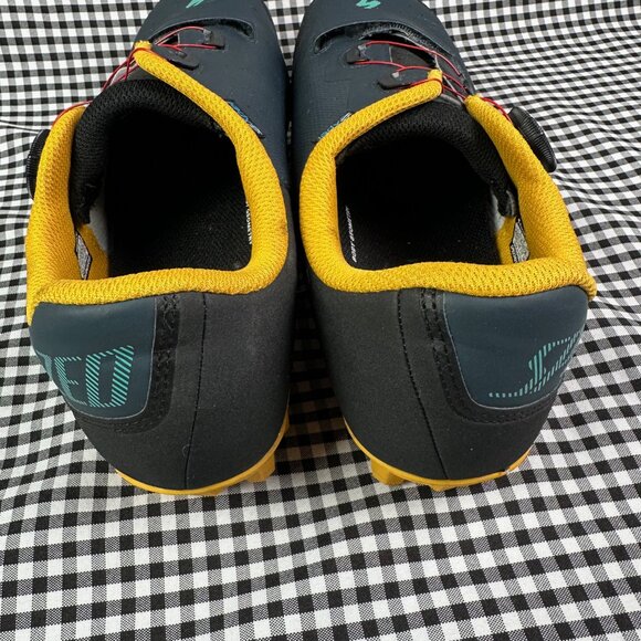 Specialized Recon 2.0 Cycling Cycle Boa Shoe Navy Blue Yellow Men's 11.75 - Picture 4 of 6